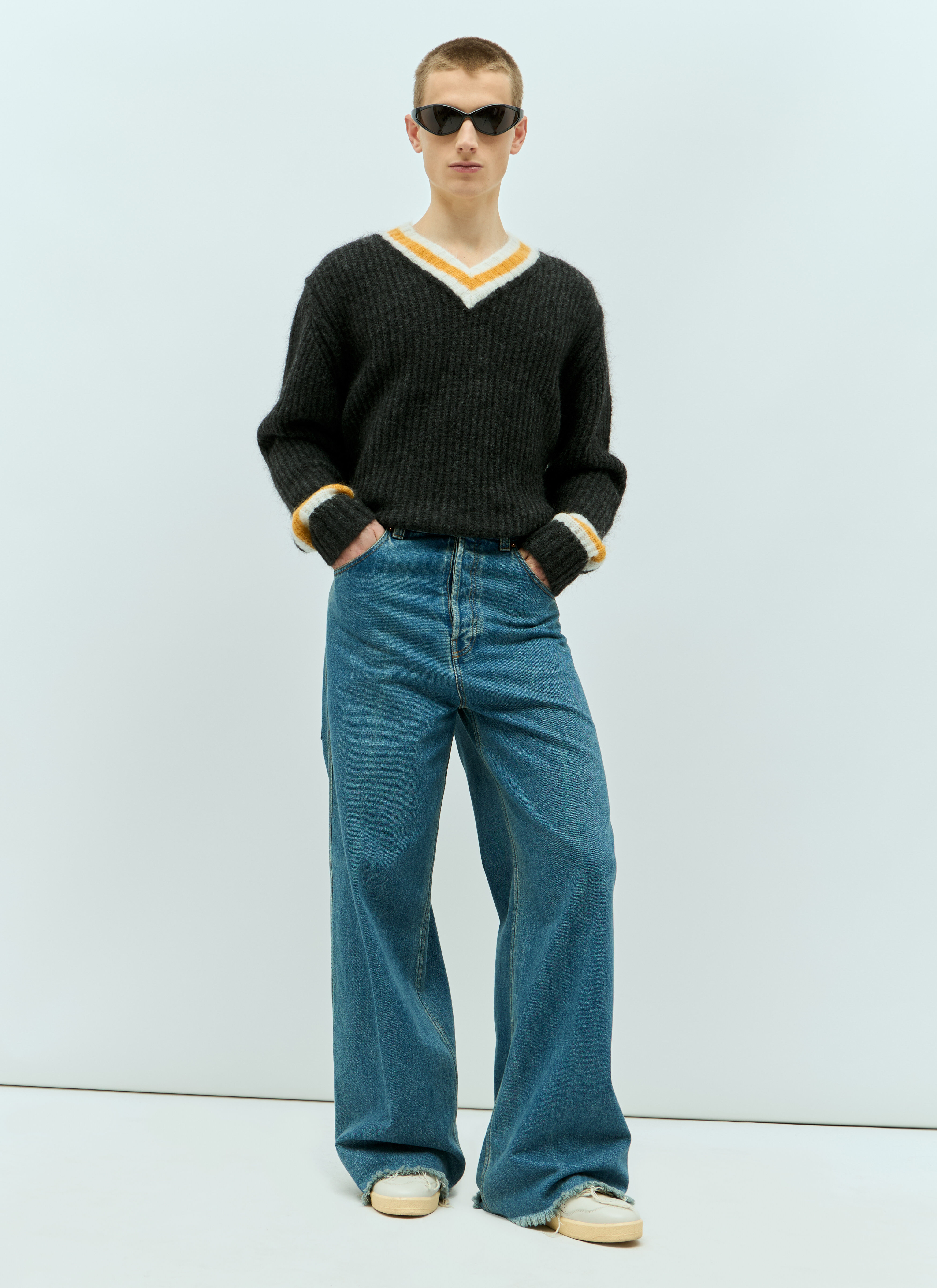 Stüssy Men's' Mohair Tennis Sweater in Black | LN-CC®