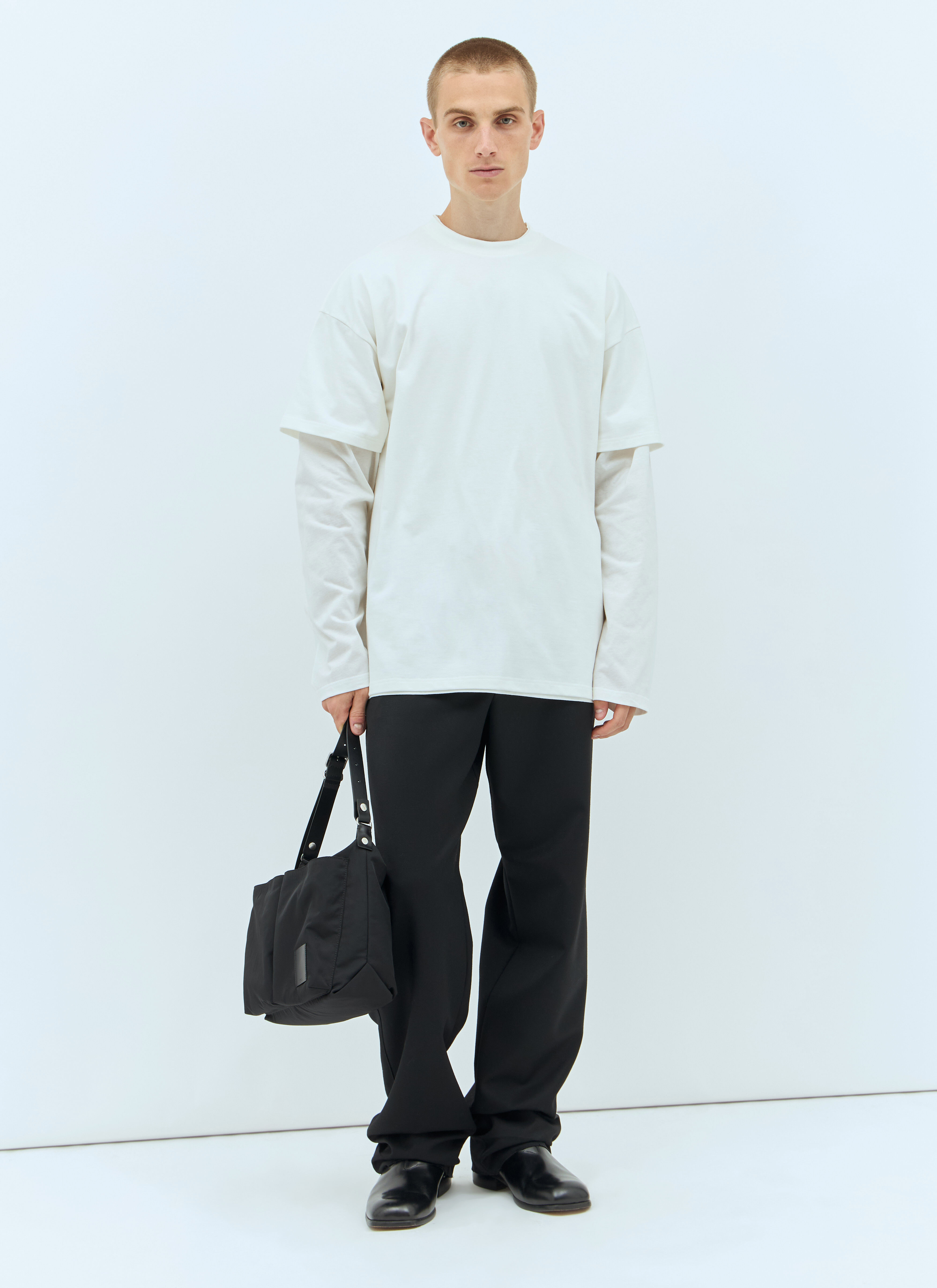 Jil Sander Men's' Layered T-Shirt in Cream | LN-CC®