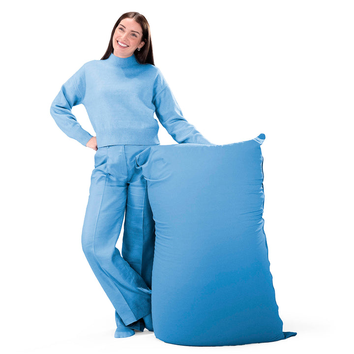 ラウンジャービーズクッション:ブルー/むちゃのびストレッチ– Lounge