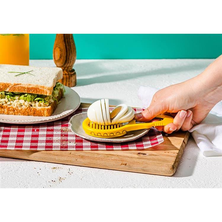 Eggler エッグスライサー イエロー: ホーム＆キッチン | ロフトネット