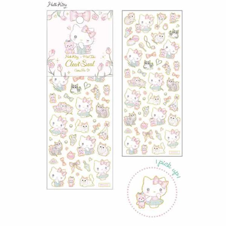 サンリオキャラクターズ×たけいみき ふち箔クリアシール ハローキティ