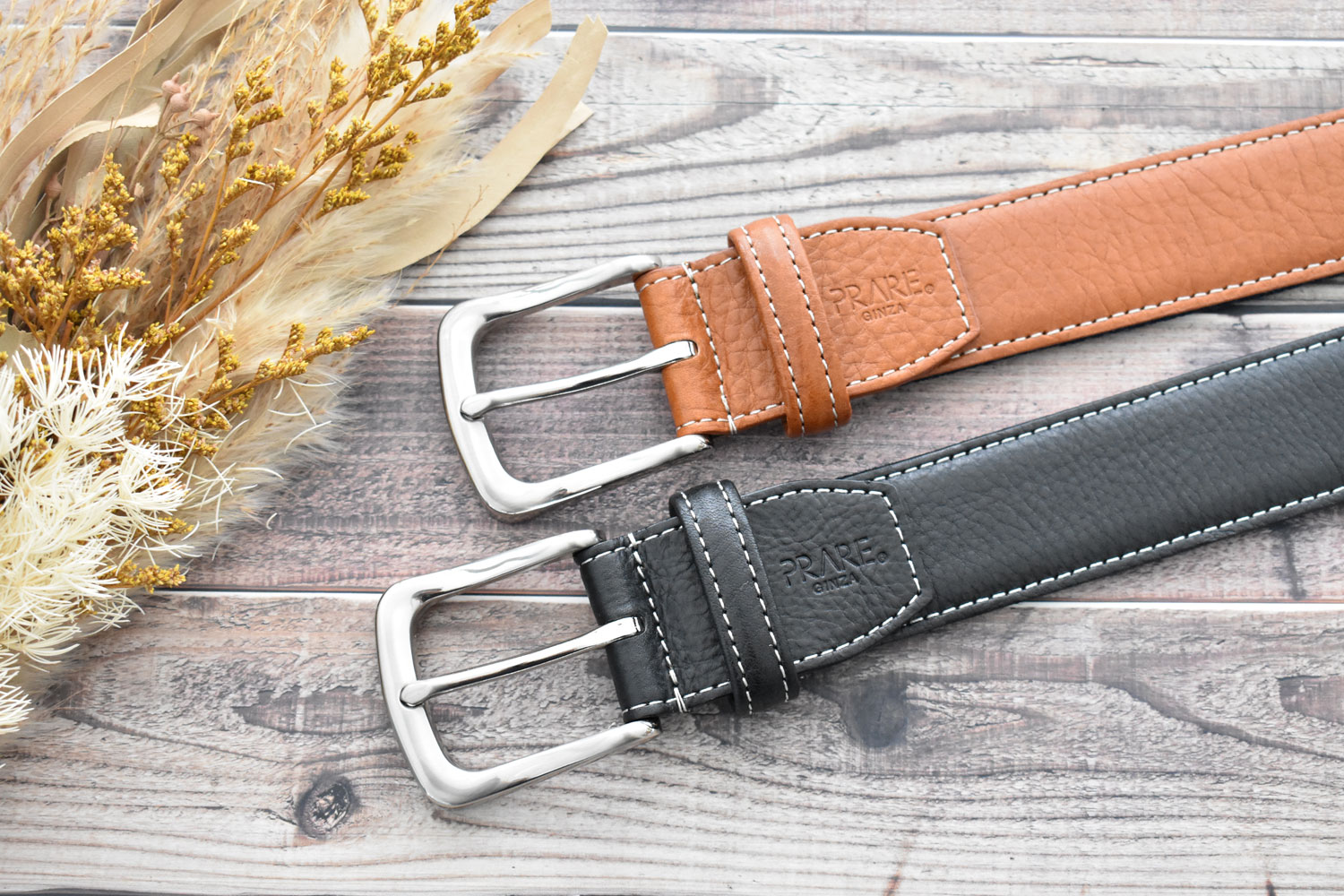 Cool Mesh（クールメッシュ）牛革 メンズ カジュアルベルト 35mm幅