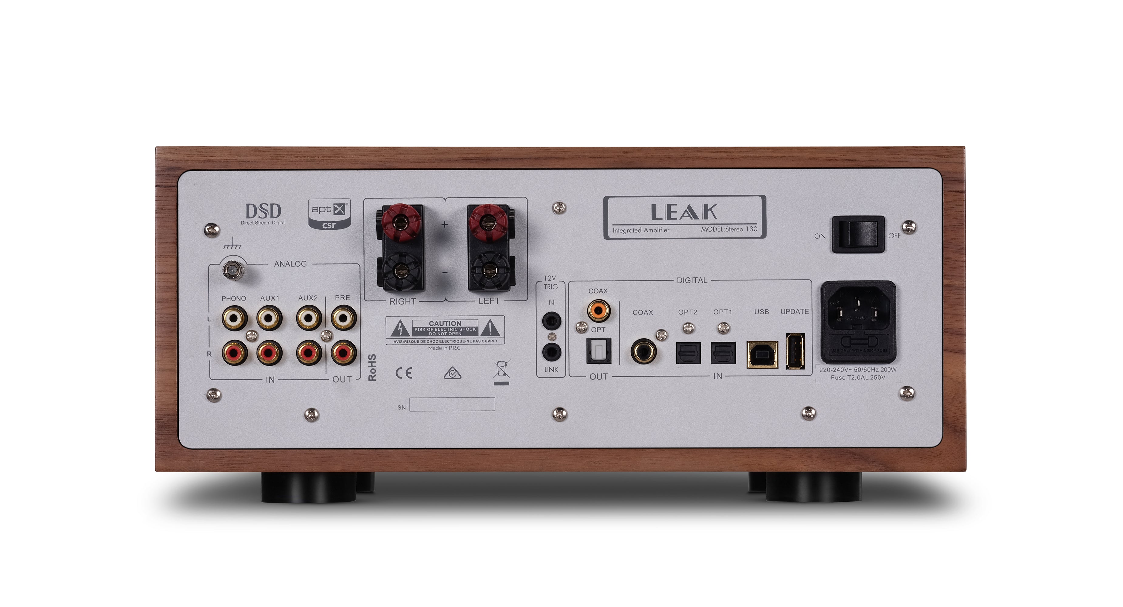 Stereo 130 Integrated Amplifier in Walnut – Leak Audio