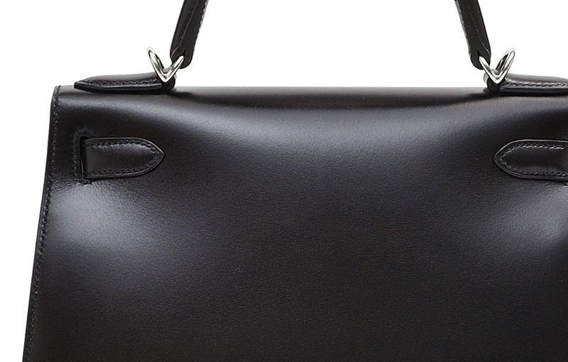 エルメス バーキンセリエ30 ブラック ボックスカーフ シルバー金具