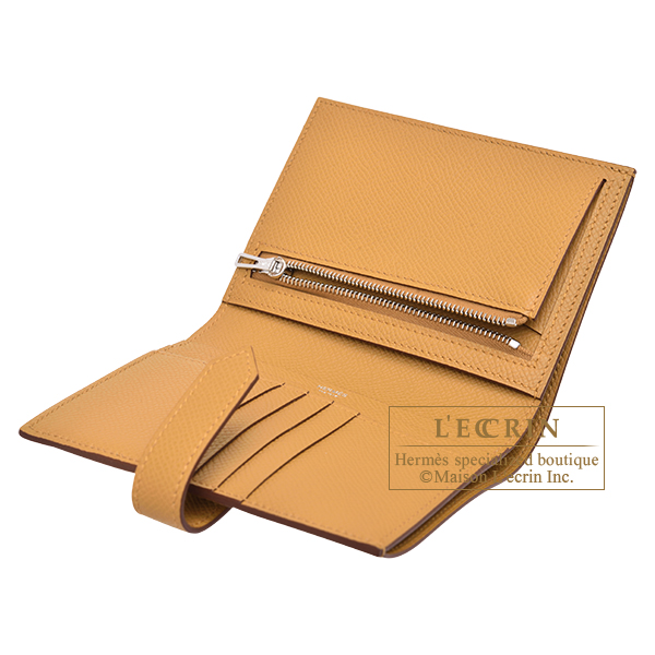 エルメス ベアンコンパクト セサミ ヴォーエプソン シルバー金具