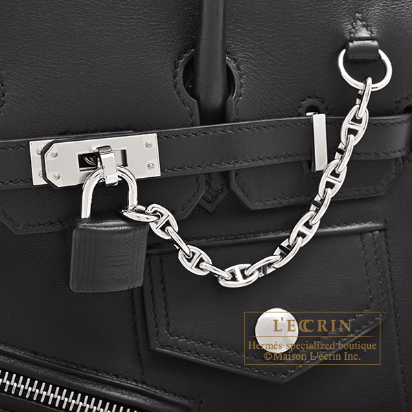 エルメス バーキンロック25 ブラック ヴォリュプト シルバー金具