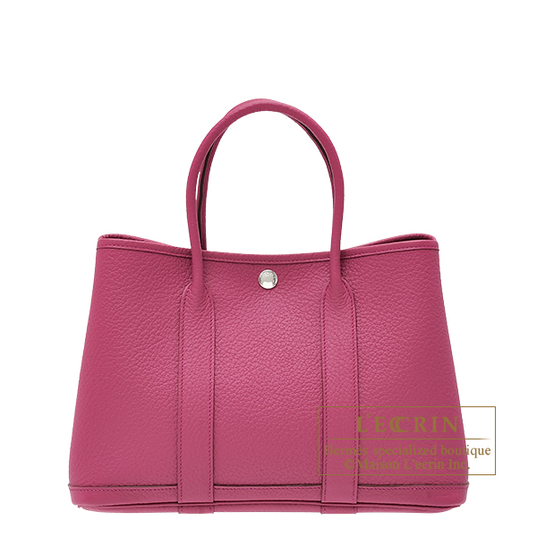 エルメス ガーデンパーティ30/TPM トスカ カントリー シルバー金具