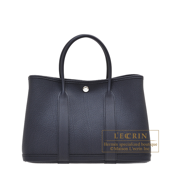 エルメス ガーデンパーティ30/TPM ブルーインディゴ ネゴンダ シルバー