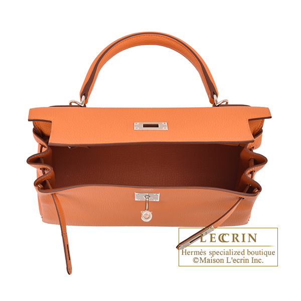 エルメス ケリー28/内縫い オレンジ トゴ シルバー金具 | エルメス