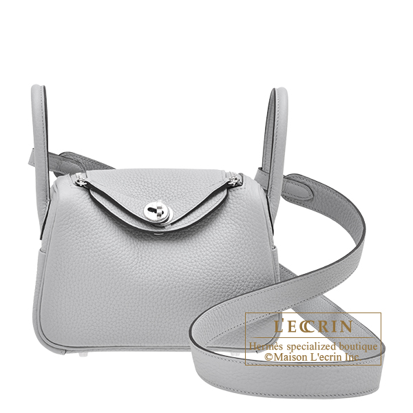エルメス リンディミニ ブルーグラシエ トリヨンクレマンス シルバー
