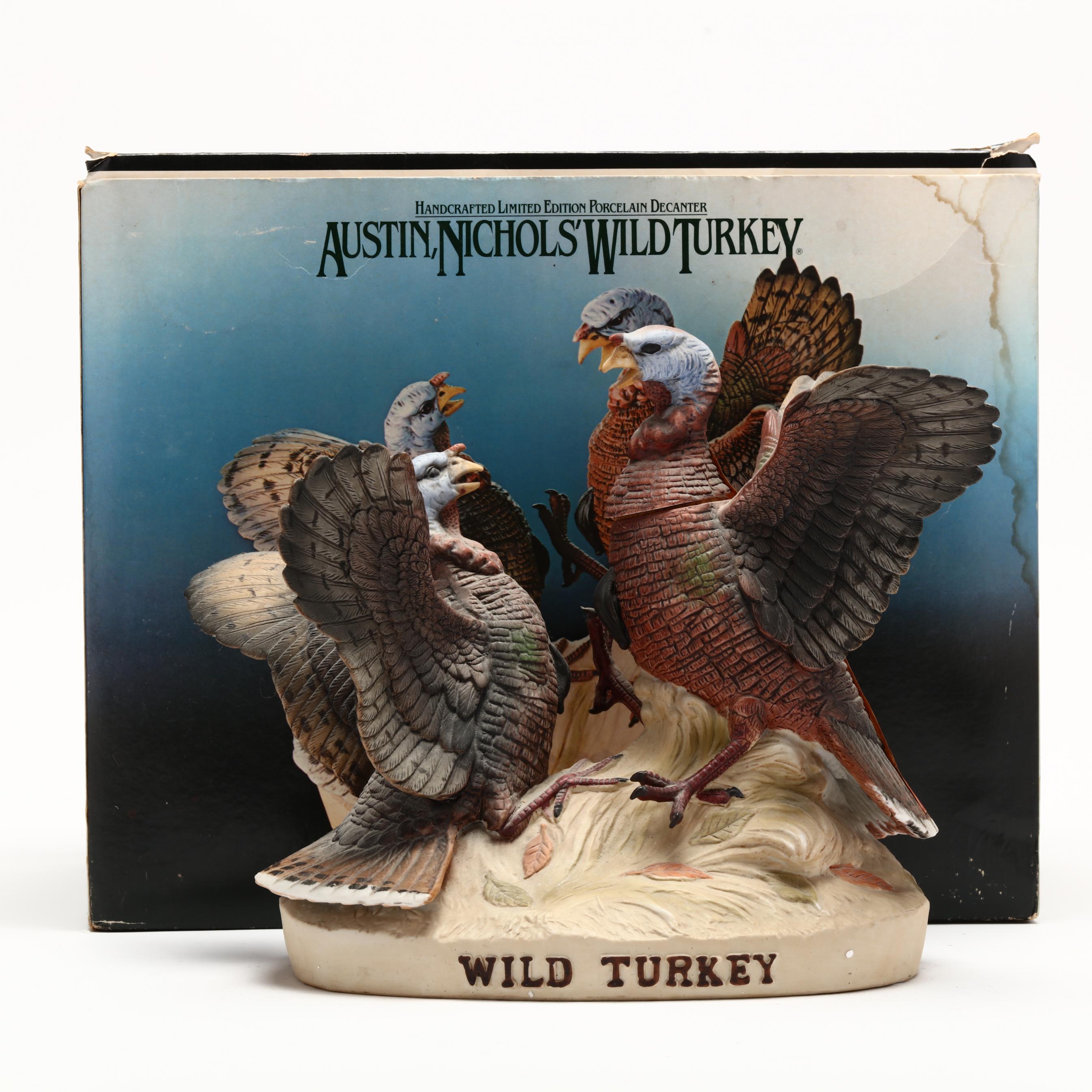 Wild Turkey Bourbon Whiskey in Porcelain Decanter (Lot 3083 - Rare