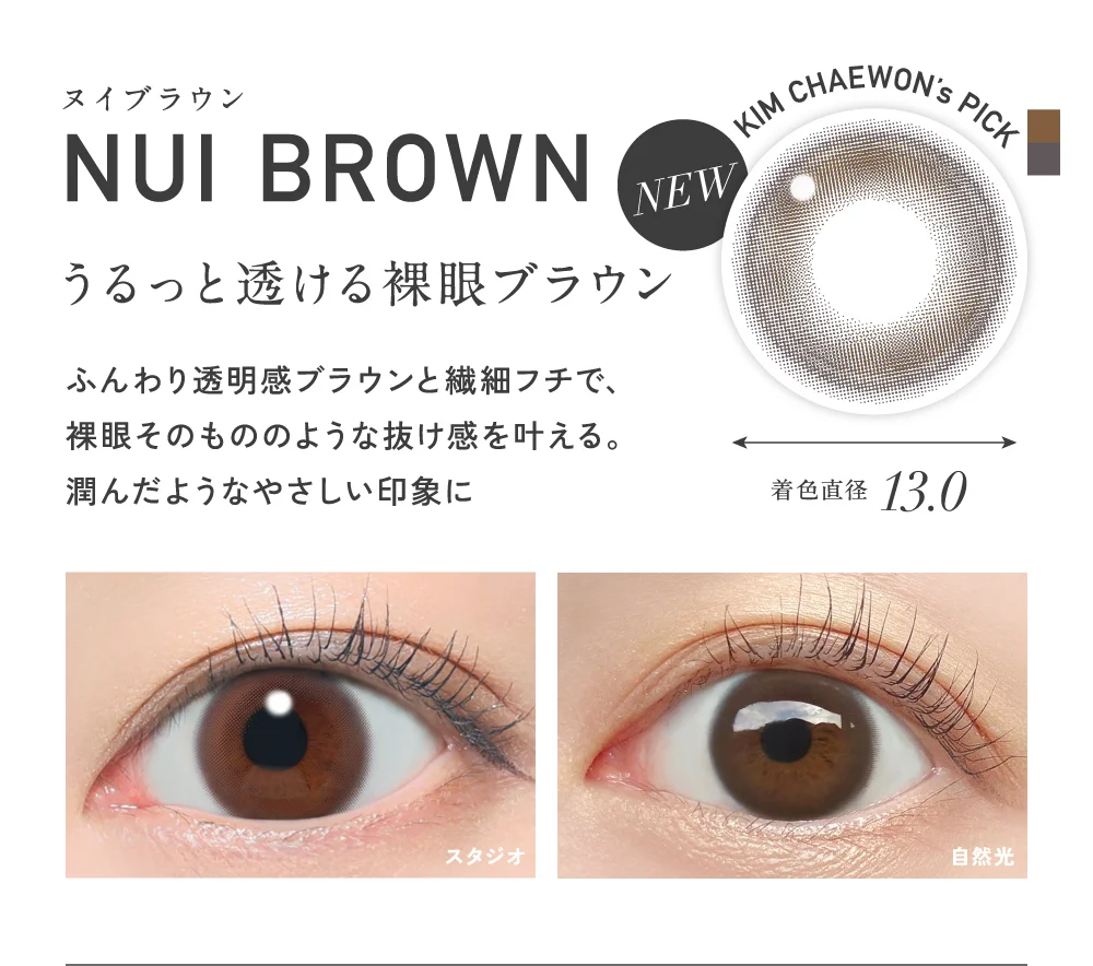 ReVIA 1day CIRCLE ヌイブラウン 10枚入り レヴィア カラコン│LENS