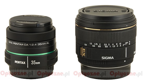 Pentax smc DA 35 mm f/2.4 AL review - Build quality - LensTip.com