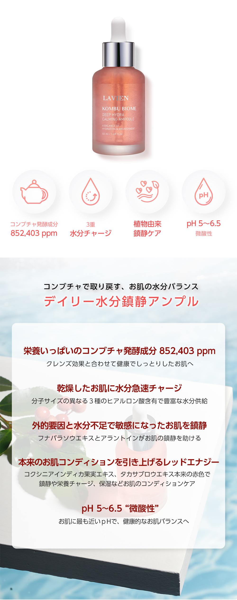 LAVIEN KOMBU BIOME コンブ トナー ＆ アンプルセット コンブ