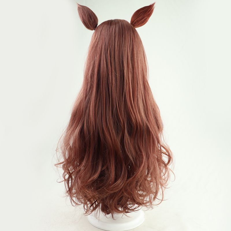 ウマ娘 プリティーダービー メジロブライト コスプレウィッグ 耳付き