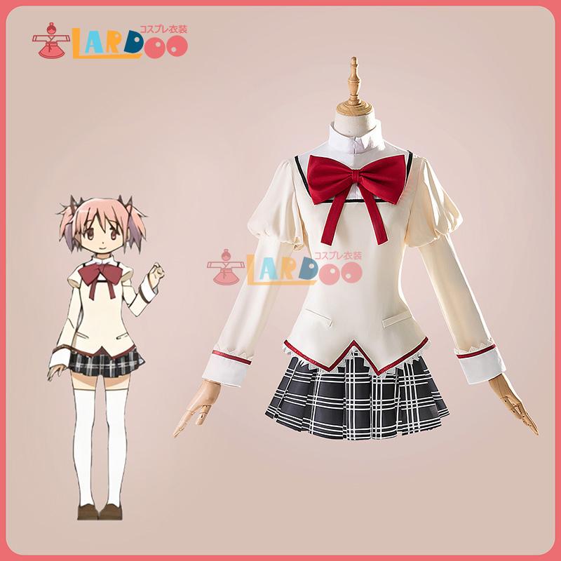魔法少女まどか☆マギカ 鹿目まどか 制服 パニエ付き コスプレ衣装