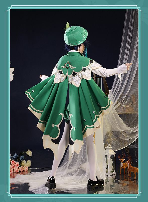 三分妄想1/3Delusion】原神 Genshin ウェンティ-Venti コスプレ衣装