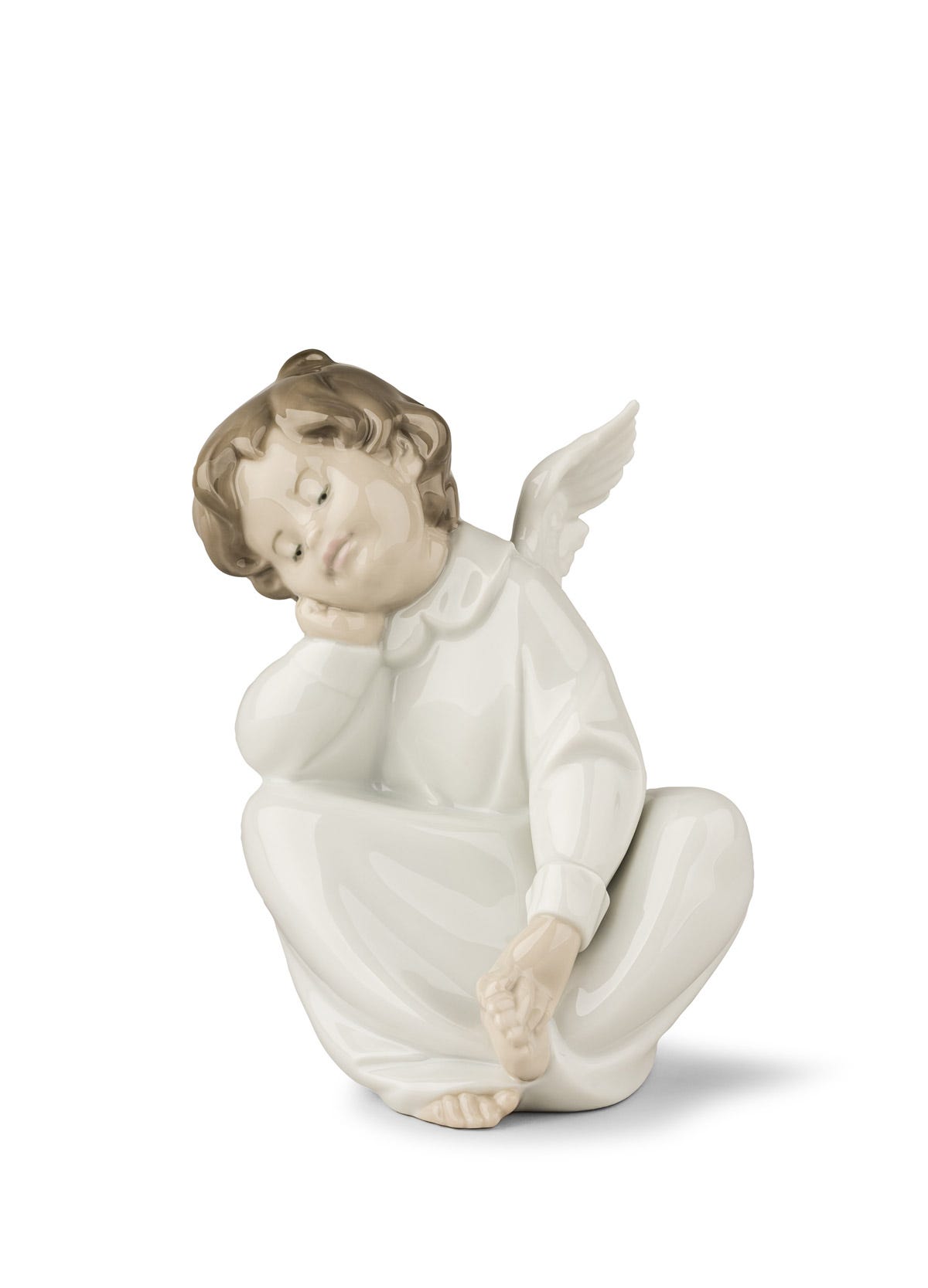 【美品】LLADRO　起こしちゃだめよ #5640 LLADRO（リヤドロ） 並行輸入品 隠しちゃだめよ(ミニチュアダックス