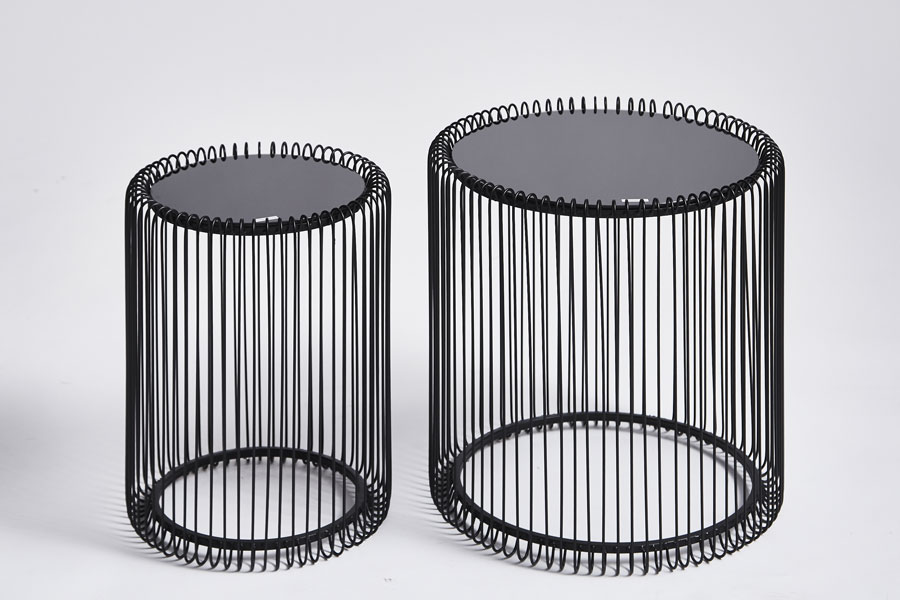 ワイヤーブラック(2/Set) サイドテーブル - サイドテーブルの通販