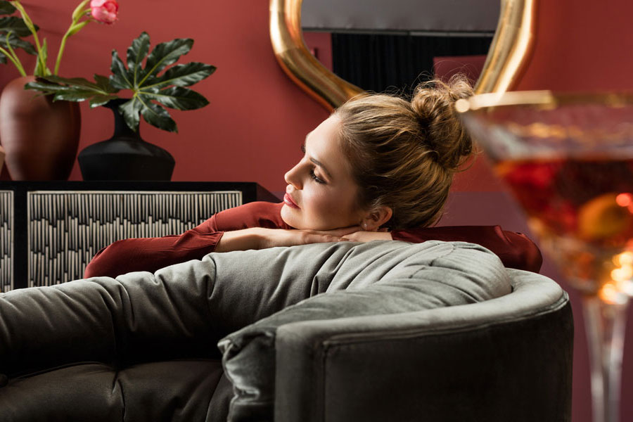 ミュージックホール グレー アームチェア - パーソナルチェア