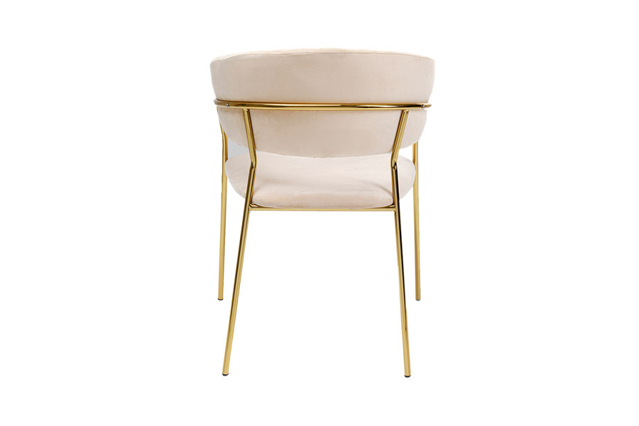 ベルクリーム ダイニングチェア（2脚セット） - ダイニングチェアの