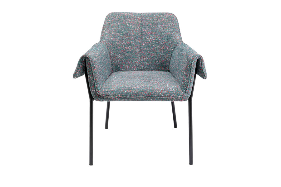 ベス グレーフリッター アームチェア - ダイニングチェアの通販