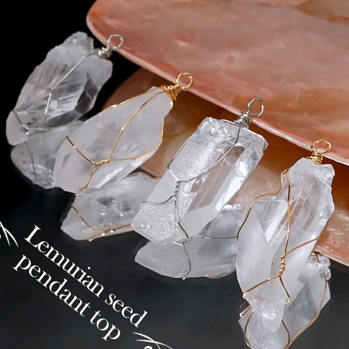 ラフ原石 アクセサリーパーツ ワイヤーラッピング ワイヤー パーツ