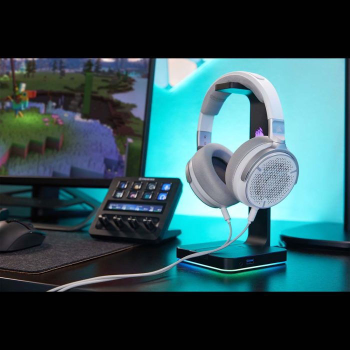 CORSAIR、オープンエアー設計の有線接続ゲーミングヘッドセット