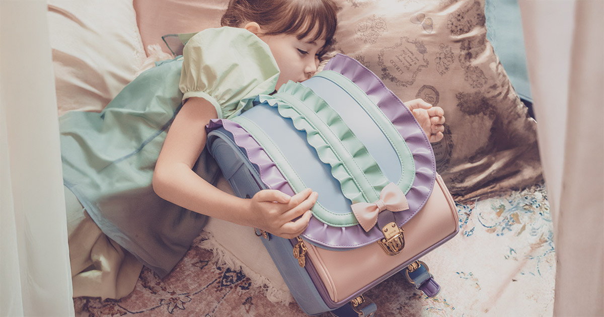 ジュエル ランドセル 2027年モデル 半かぶせタイプ シルキーゴールド