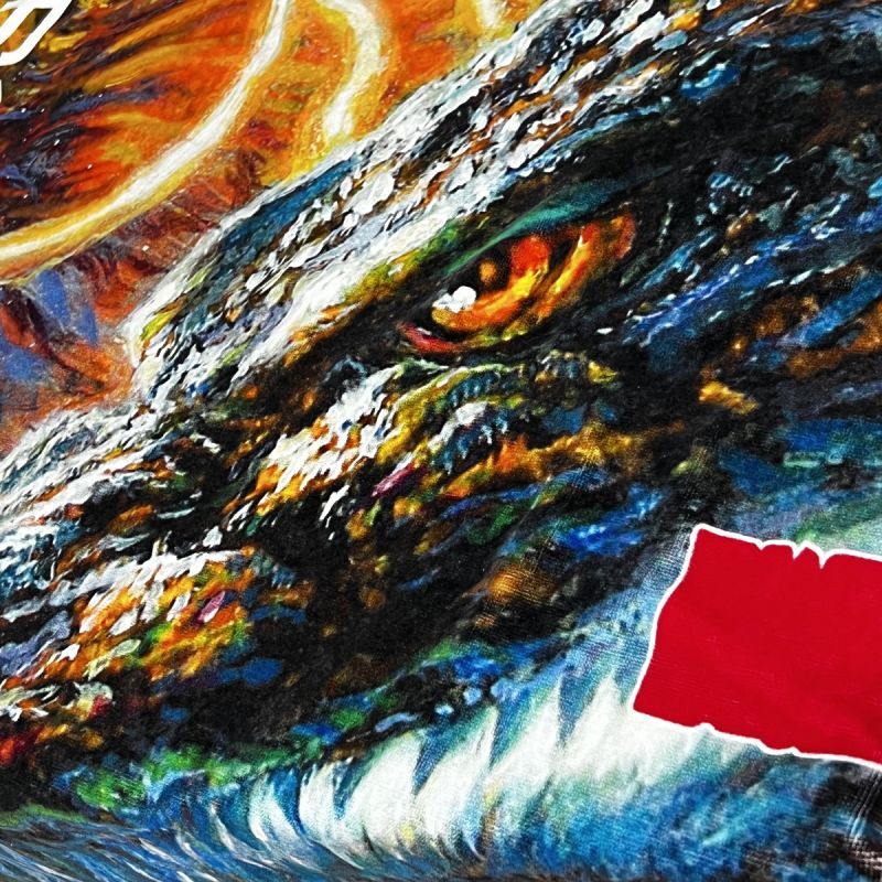 ゴジラ｜名入れバースタオル｜Lサイズ｜今治製｜カンバン｜ファミリー