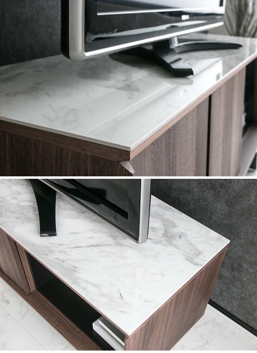 lushroom テレビボード セラミック ウォールナット 突板 収納 テレビ台