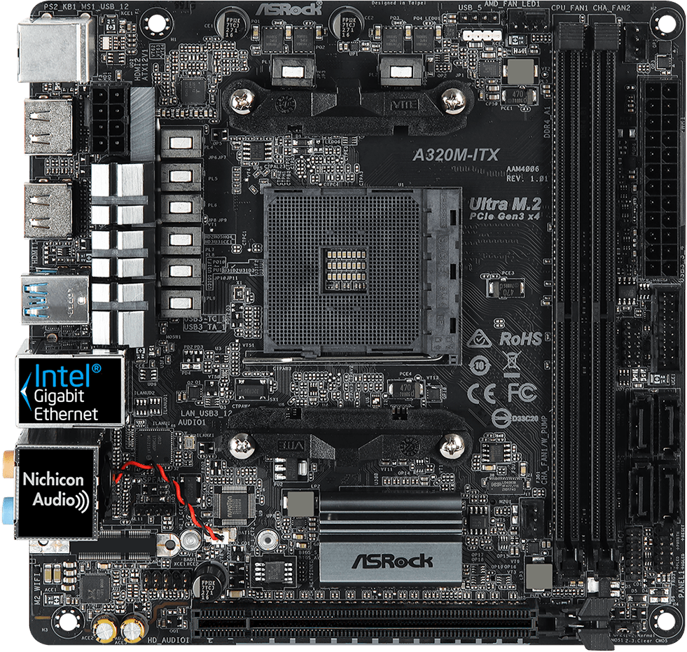Asrock A320M-ITX - Motherboard Specifications On MotherboardDB