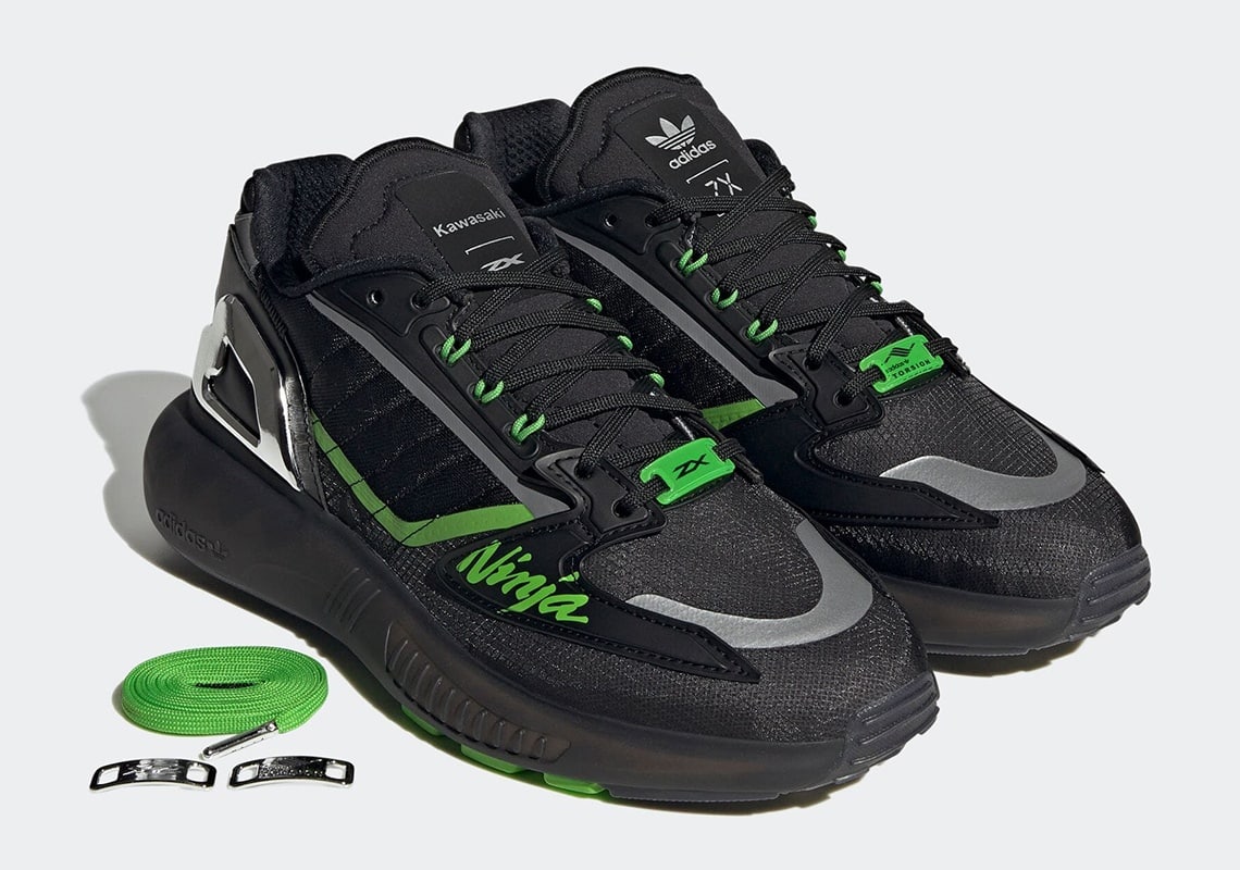Kawasaki Ninja x Adidas ZX 8000 en ZX 5K Boost sneakers binnenkort