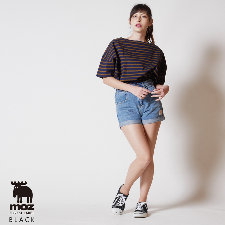 moz FOREST LABEL バスク生地 ボックスカットソー◇
