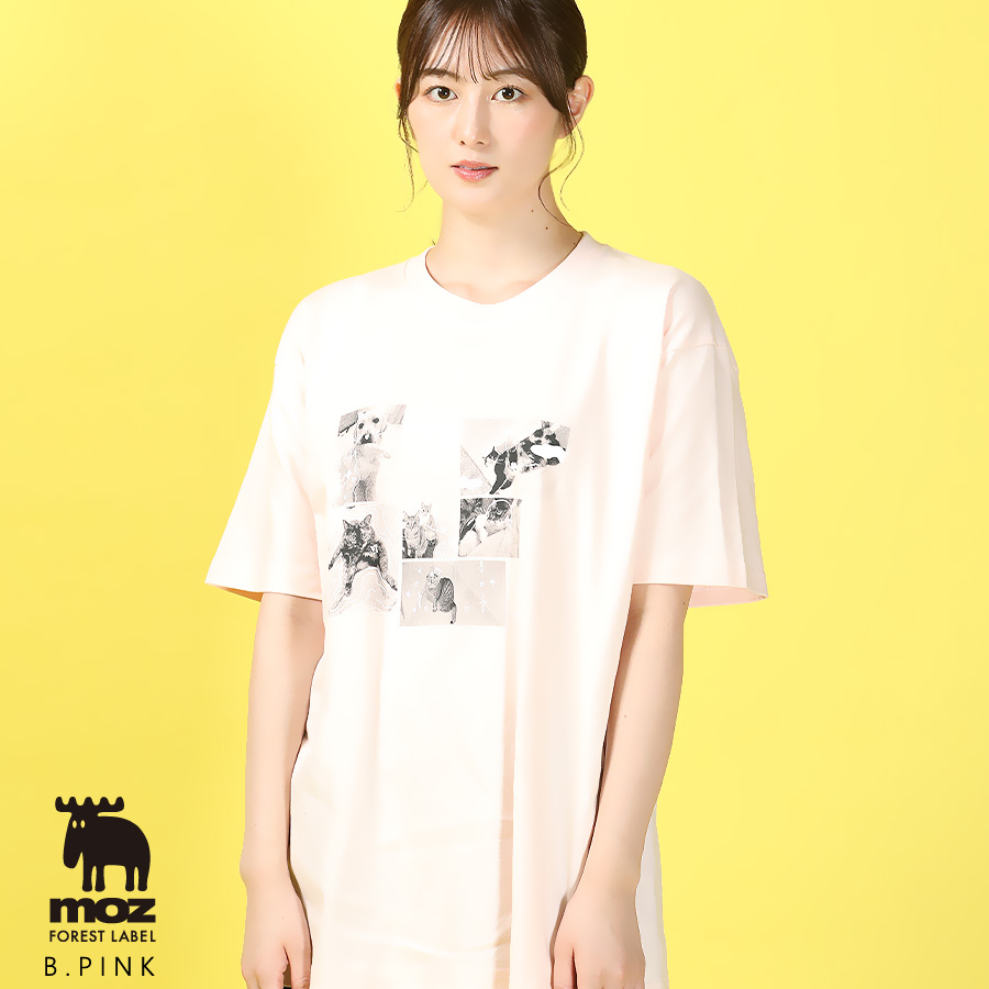 高月彩良×moz FOREST LABEL コラボ半袖Tシャツ