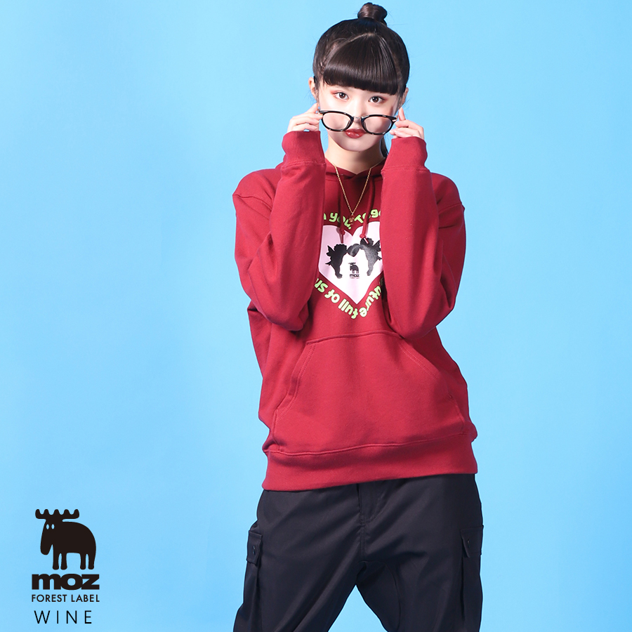 原田都愛×moz FOREST LABEL コラボ プルオーバーパーカー