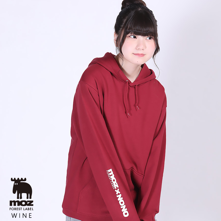 毎田暖乃×moz FOREST LABELコラボプルオーバーパーカー