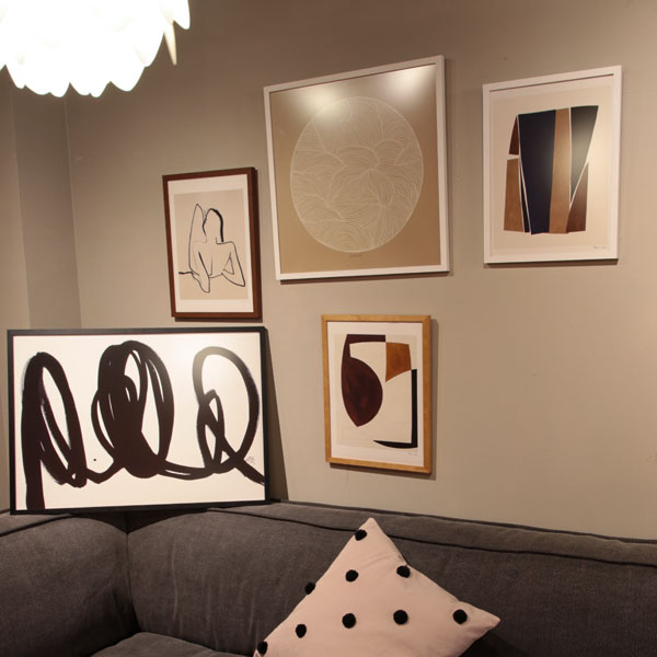 日本製 北欧アートポスター用フレーム ブラック 50x50 額縁 ポスター