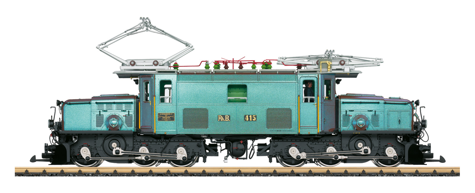 LGB 26601 鉄道ゲージ G RhBの電気機関車Ge6 / 6 I 415、エポックVI