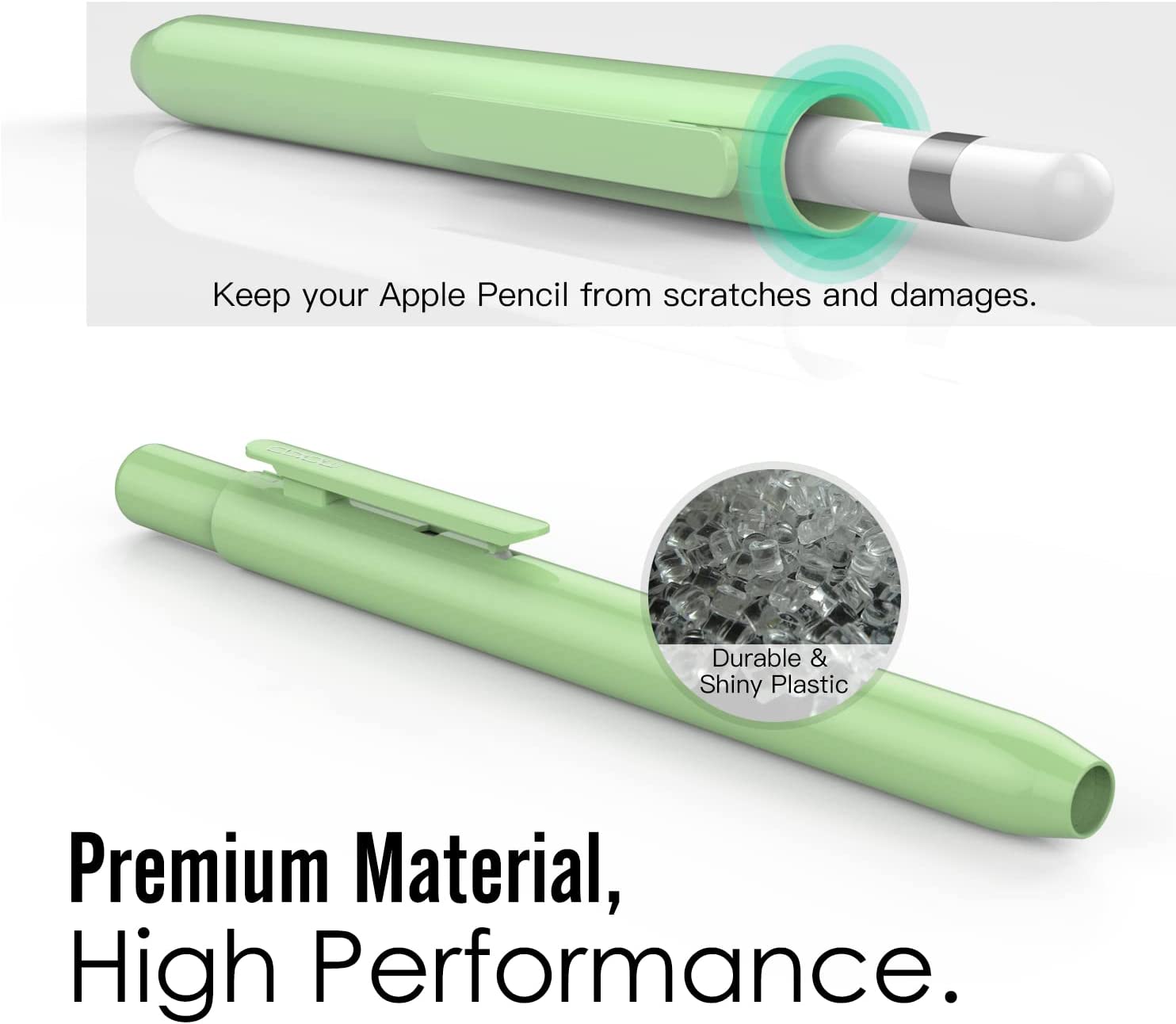 MoKo Holder Case Fit Apple Pencil 1st Gen, Retractable Tip Cap Fit
