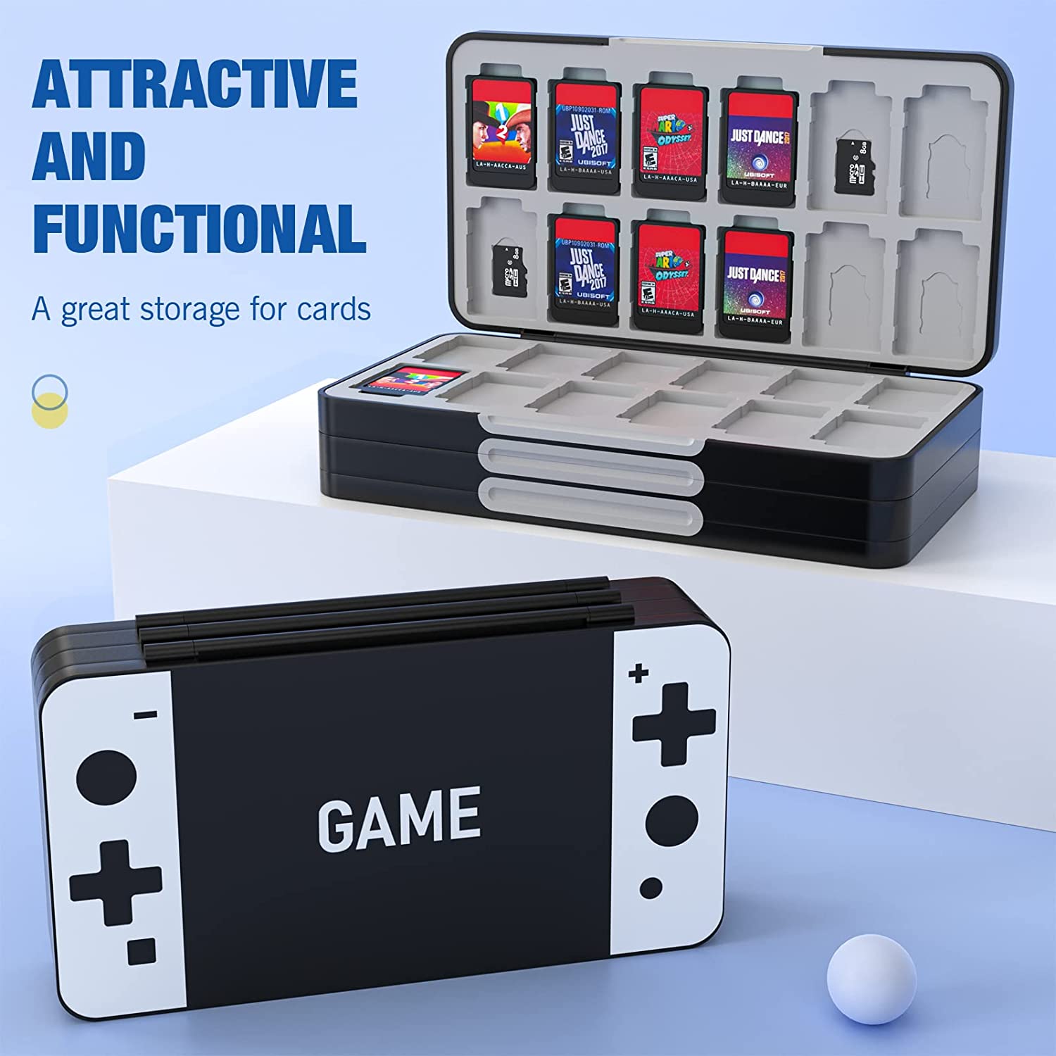 MoKo 72 Game Card Case Compatible with Nintendo Switch OLED 2021