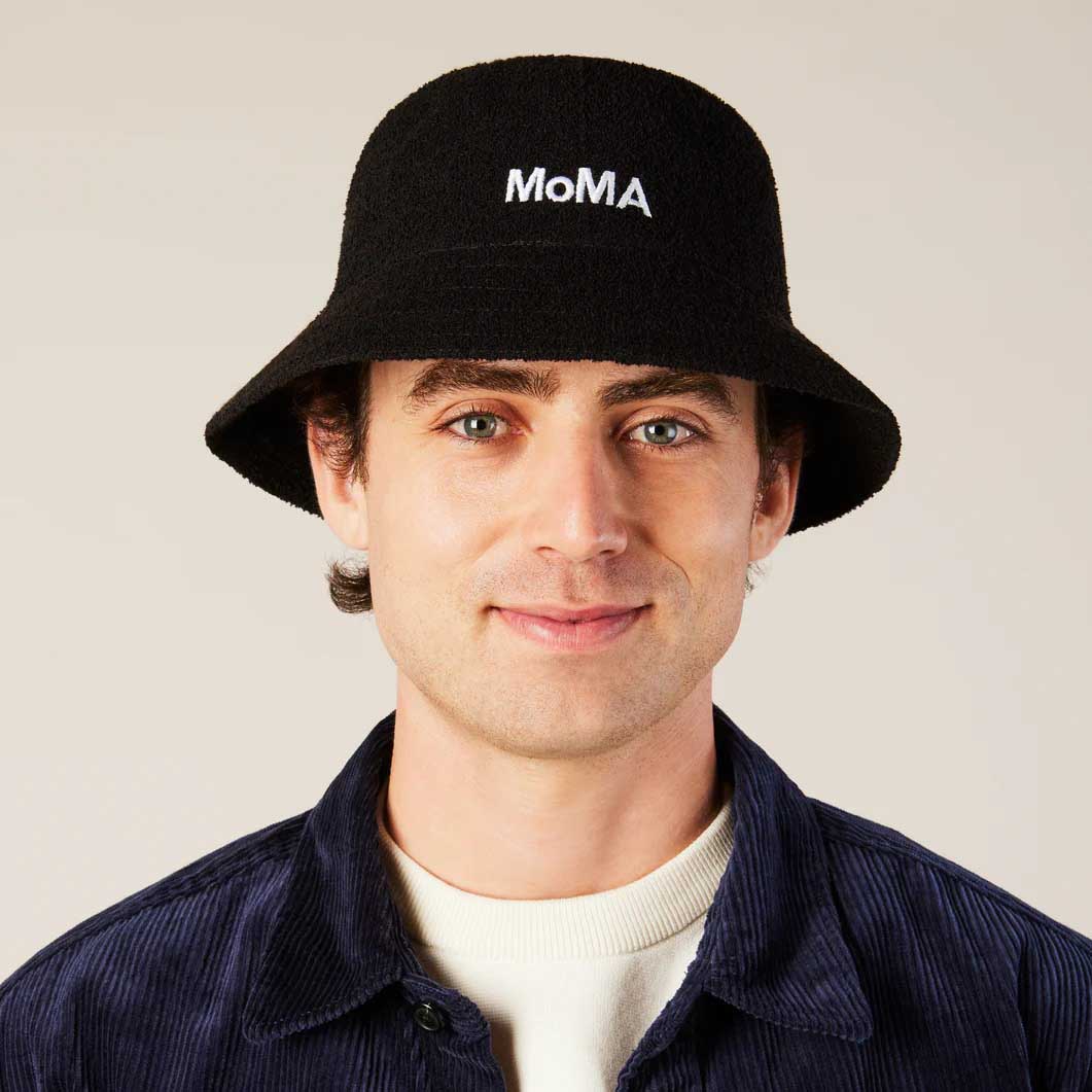 MoMA Kangol バケットハット ブラック M(M)：ファッション