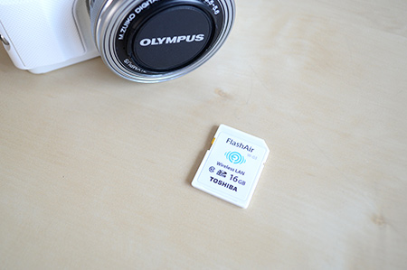 デジカメ写真をすぐスマホに転送できる☆フラッシュエアー☆オリンパス