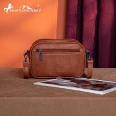 MW1318-8365 Montana West Tooled Collection Crossbody - Leopard