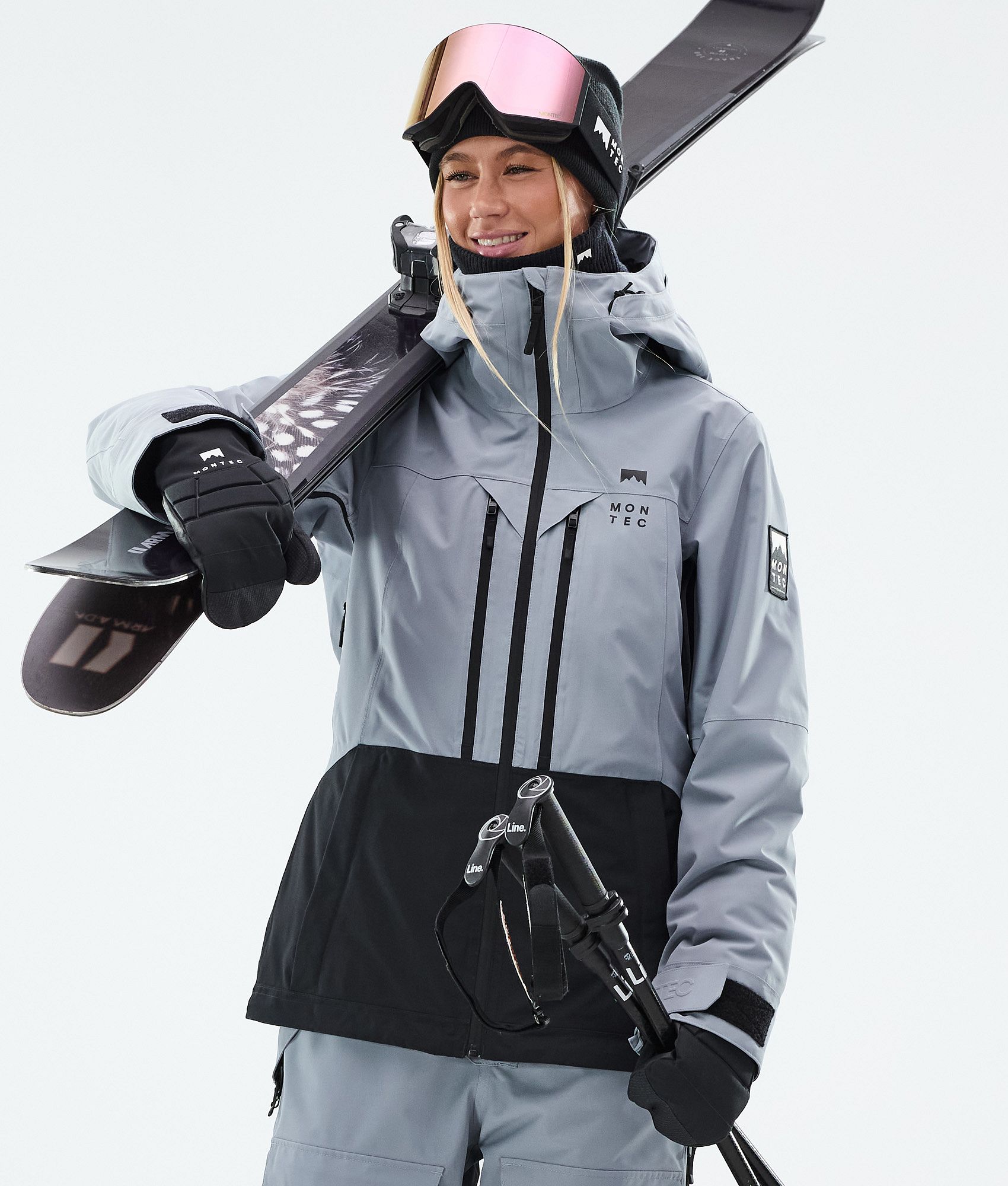 Montec Moss W Ski Jacket Women Soft Blue/Black | Montecwear.com