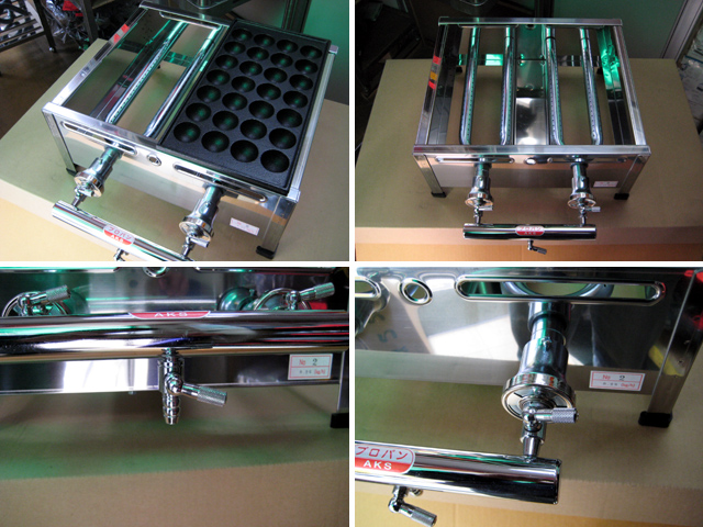 AKS 業務用 たこ焼き器 2丁掛 [28穴x2連] : MDS01 【業務用 厨房機器