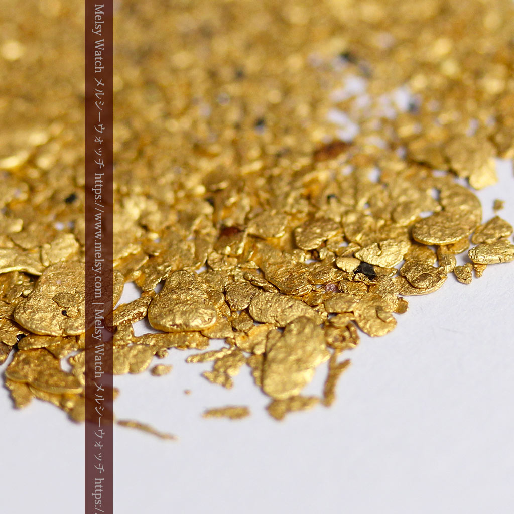 3.0gの小さな砂金・薄片金 ビクトリア州Mitta Mitta産 - 自然金と金塊