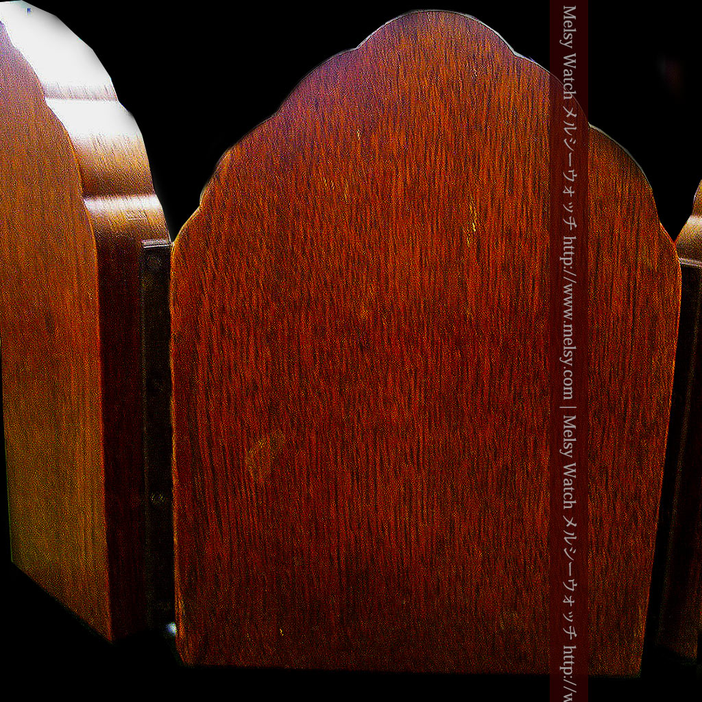 銀板にキリストと二聖人が彫られた三連祭壇画イコン 【1898年頃の