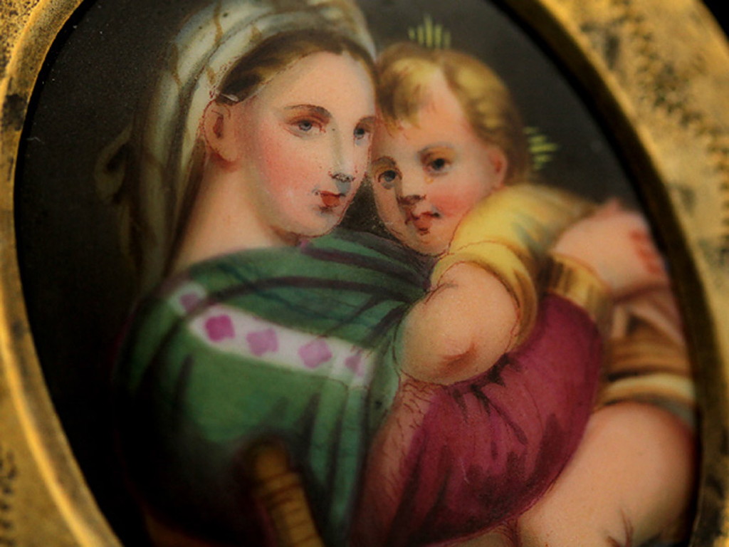 フランスアンティーク☆フェーブフェーヴ大量105個セット☆マリア様