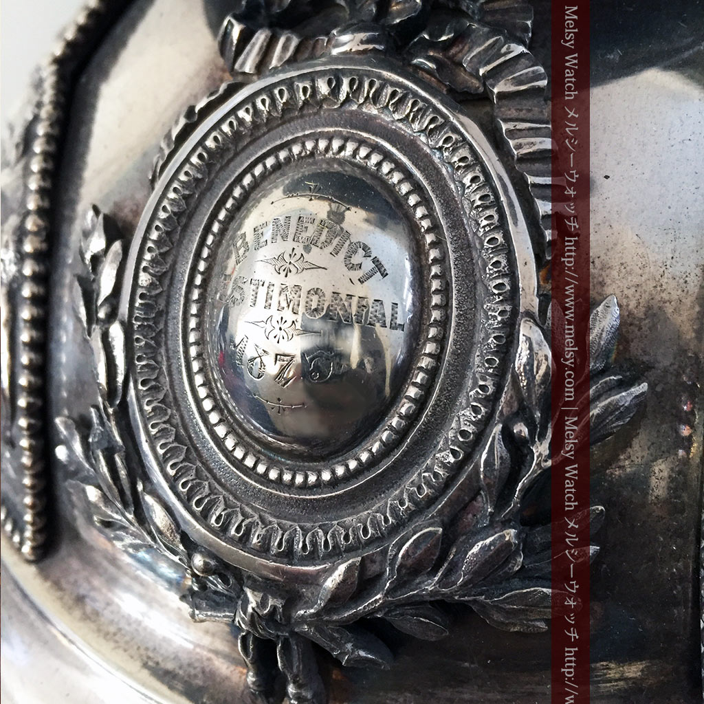 英国ビクトリア朝の豪華な銀のアンティーク燭台 蝋燭7本立【1874年製】